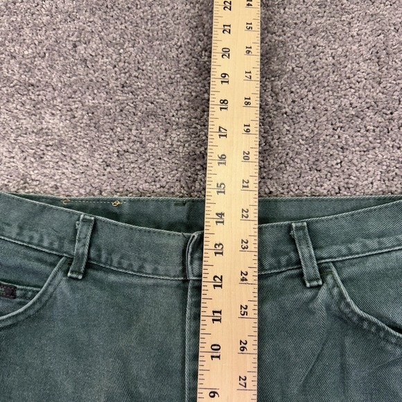 Vintage Lee Jeans Womens 16 Short Green High Rise Tapered Denim Medium Wash USA - Picture 8 of 13